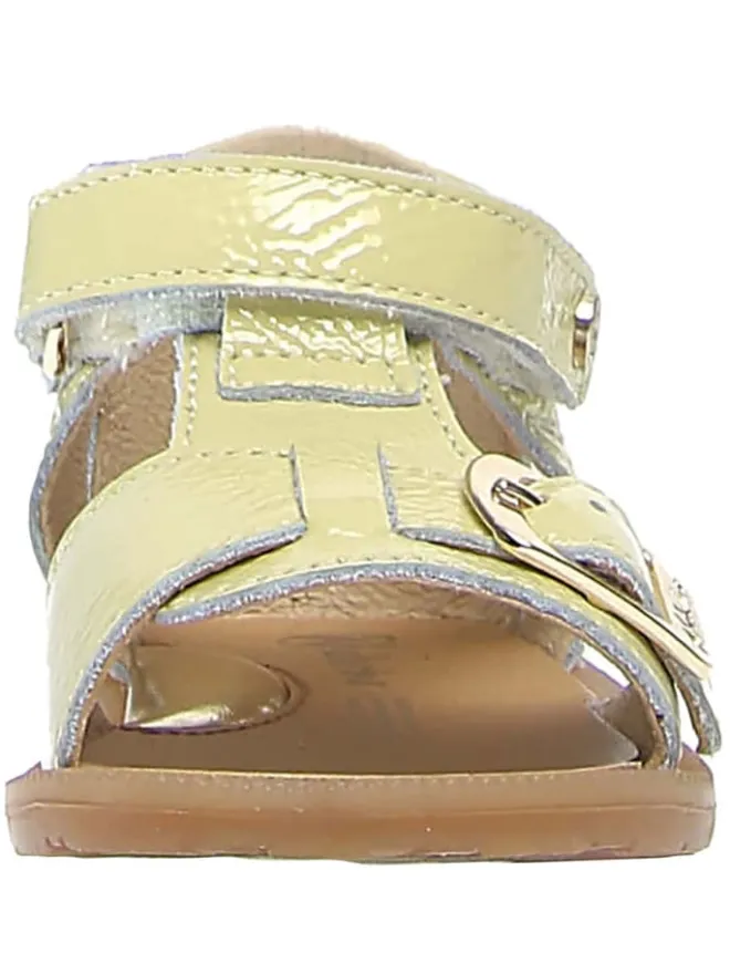 Leder-Sandalen "Quarzo" in Gelb>Naturino