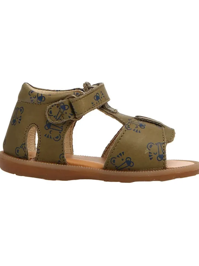 Naturino Sandalen^Leder-Sandalen "Quarzo" in Khaki