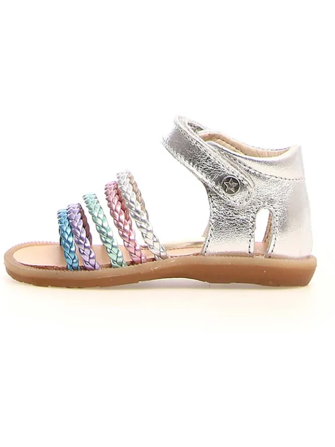 Naturino Sandalen^Leder-Sandalen "Rubino" in Silber