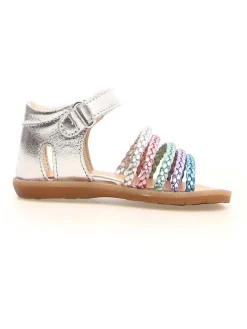 Naturino Sandalen^Leder-Sandalen "Rubino" in Silber