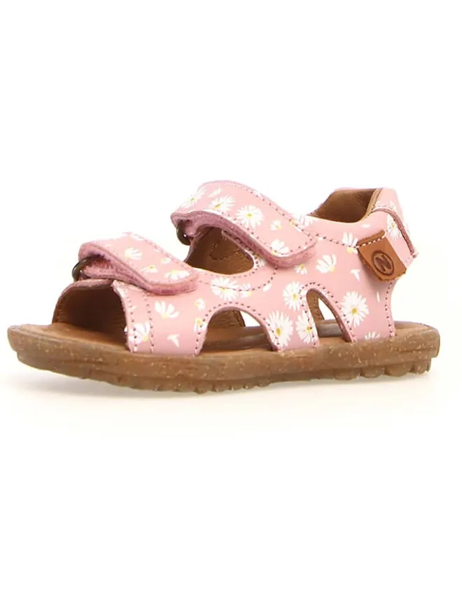 Naturino Sandalen·Sandalen^Leder-Sandalen "Sky" in Rosa/ Weiß