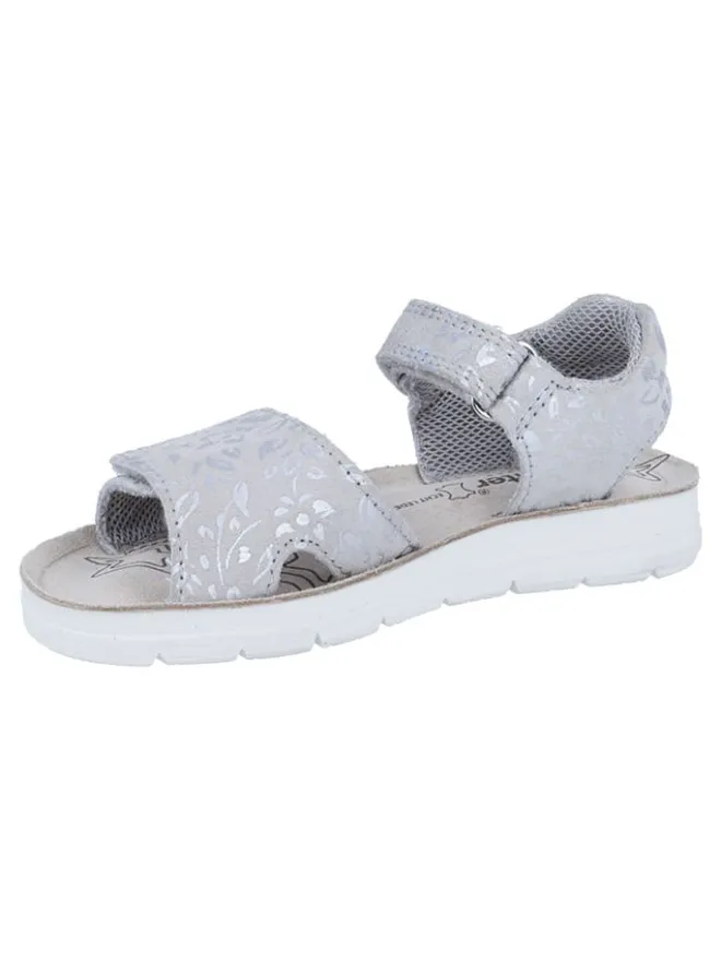 Richter Shoes Sandalen·Sandalen^Leder-Sandalen "Sofia" in Grau