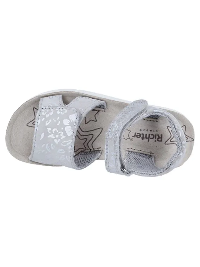 Richter Shoes Sandalen·Sandalen^Leder-Sandalen "Sofia" in Grau