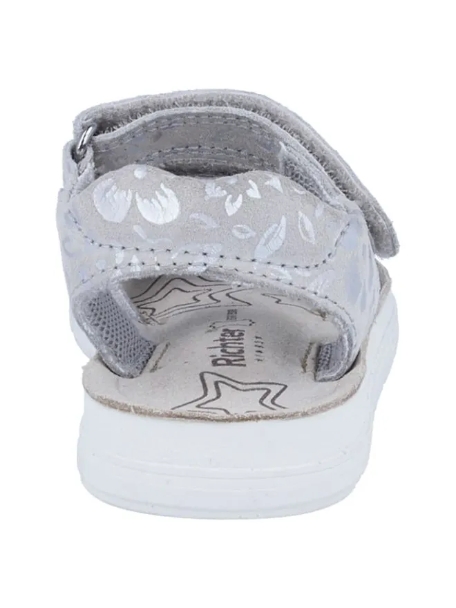Richter Shoes Sandalen·Sandalen^Leder-Sandalen "Sofia" in Grau