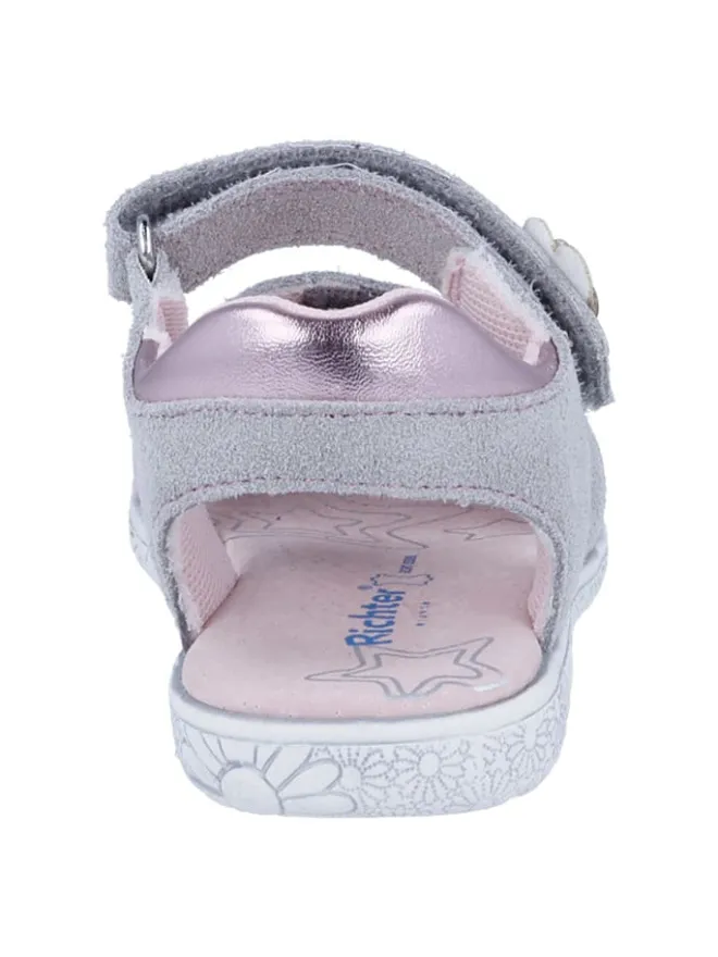 Richter Shoes Sandalen·Sandalen^Leder-Sandalen "Sole" in Grau