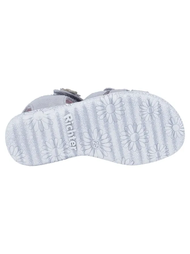 Richter Shoes Sandalen·Sandalen^Leder-Sandalen "Sole" in Grau