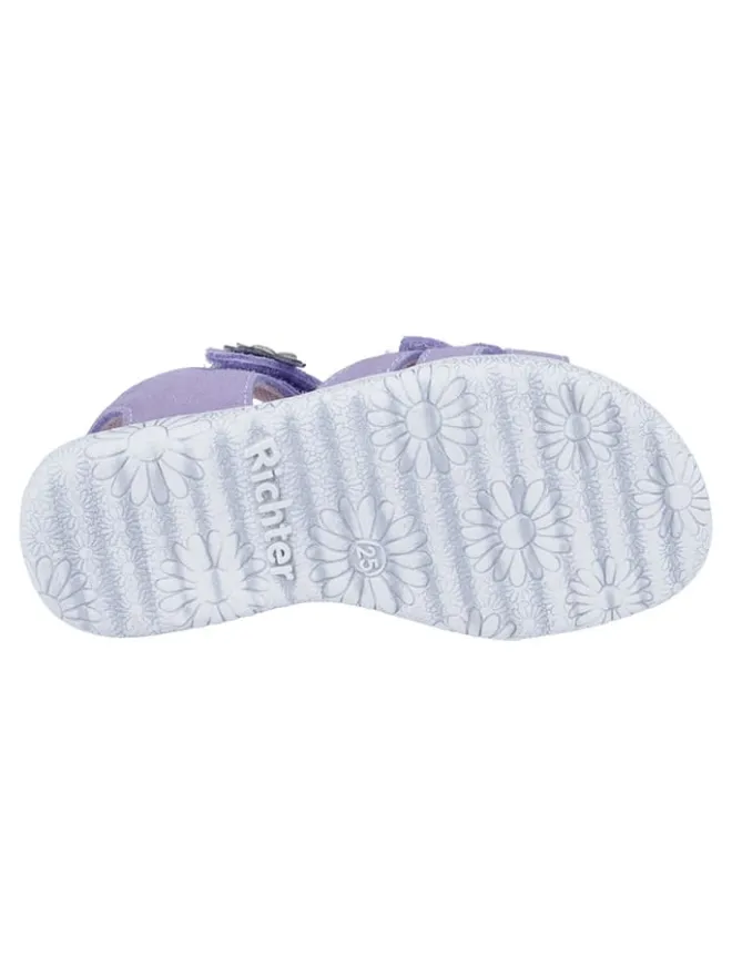 Leder-Sandalen "Sole" in Lila>Richter Shoes