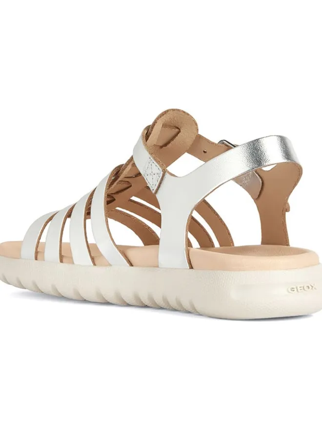 Leder-Sandalen "Soleima" in Silber>Geox Best