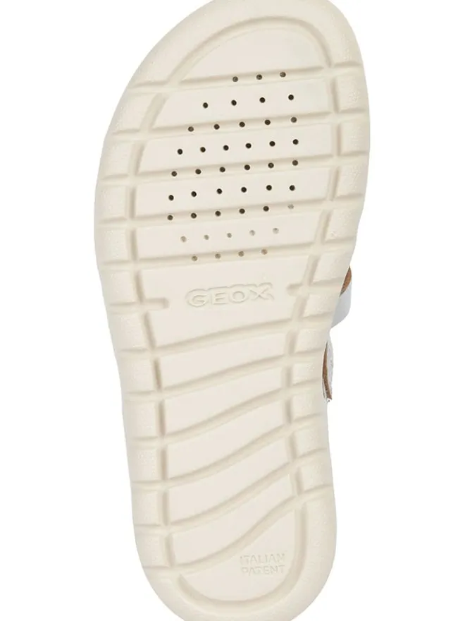 Leder-Sandalen "Soleima" in Silber>Geox Best