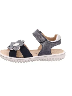 superfit Sandalen·Sandalen^Leder-Sandalen "Sparkle" in Dunkelblau/ Weiß