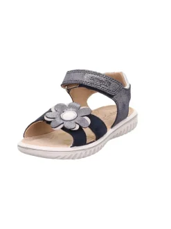 superfit Sandalen·Sandalen^Leder-Sandalen "Sparkle" in Dunkelblau/ Weiß