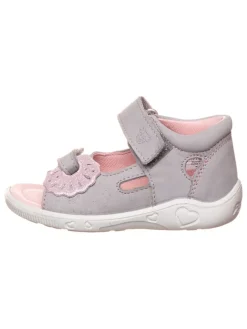 PEPINO Sandalen|Sandalen·Sandalen^Leder-Sandalen "Sylvie" in Grau/ Rosa