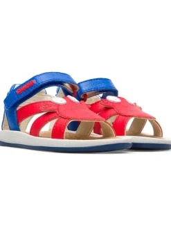 Leder-Sandalen "TWS" in Blau/ Rot>Camper Clearance