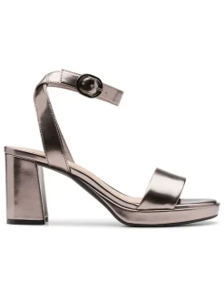 Leder-Sandaletten "Ambyrlyn Bay" in Gold>Clarks Outlet