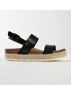 Leder-Sandaletten "Diadema" in Schwarz>BACKSUN Hot