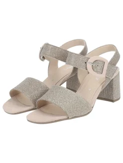 Gabor Sandalen^Leder-Sandaletten in Beige