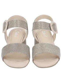 Gabor Sandalen^Leder-Sandaletten in Beige