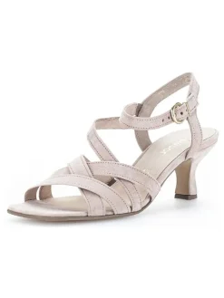 Gabor Sandalen^Leder-Sandaletten in Beige