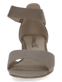 Leder-Sandaletten in Braun><noscript><img width=