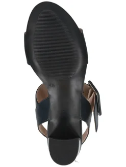 Leder-Sandaletten in Dunkelblau><noscript><img width=