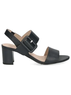 Leder-Sandaletten in Dunkelblau><noscript><img width=