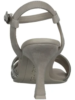 Paul Green Sandalen^Leder-Sandaletten in Grau