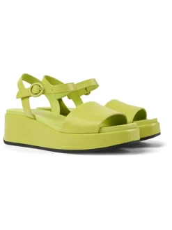 Leder-Sandaletten in Grün>Camper Sale