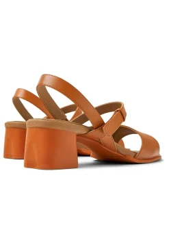 Camper Sandalen^Leder-Sandaletten in Hellbraun