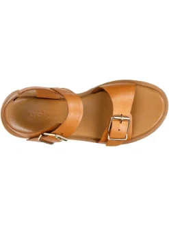 Wojas Sandalen^Leder-Sandaletten in Hellbraun
