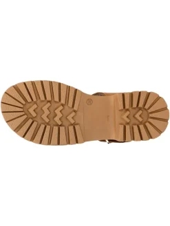Wojas Sandalen^Leder-Sandaletten in Hellbraun