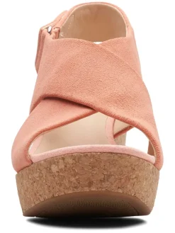 Clarks Sandalen^Leder-Sandaletten in Rosa
