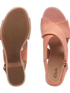 Clarks Sandalen^Leder-Sandaletten in Rosa