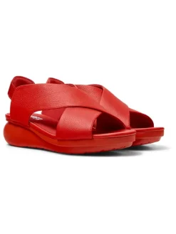 Camper Sandalen^Leder-Sandaletten in Rot