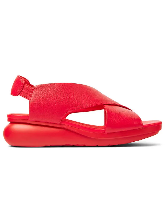 Camper Sandalen^Leder-Sandaletten in Rot