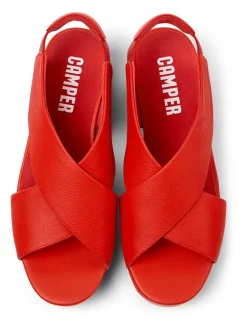 Camper Sandalen^Leder-Sandaletten in Rot