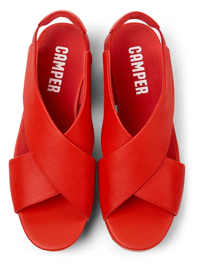 Camper Sandalen^Leder-Sandaletten in Rot