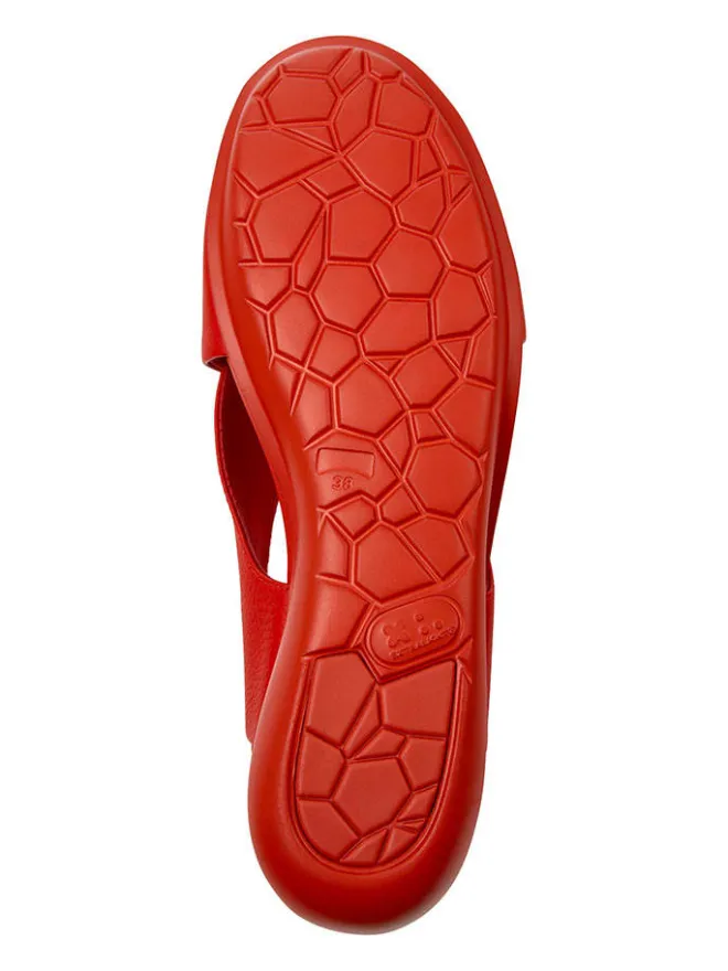 Camper Sandalen^Leder-Sandaletten in Rot