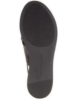 Leder-Sandaletten in Schwarz><noscript><img width=