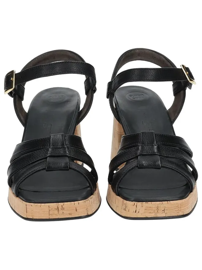 Leder-Sandaletten in Schwarz>Paul Green New