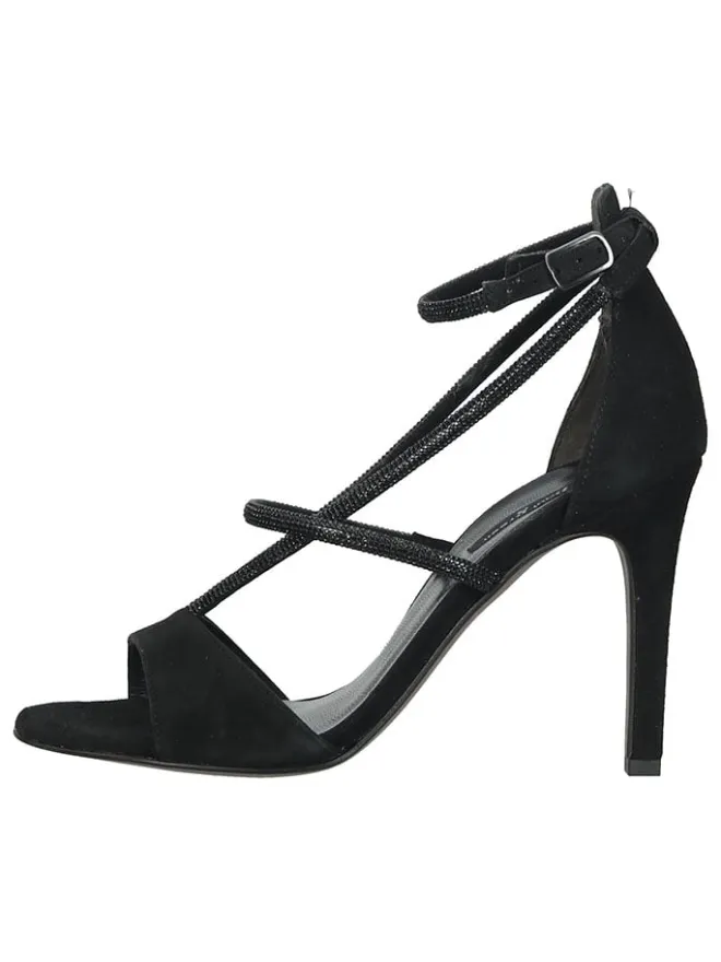 Leder-Sandaletten in Schwarz>Paul Green Outlet