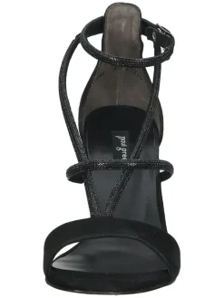 Leder-Sandaletten in Schwarz><noscript><img width=