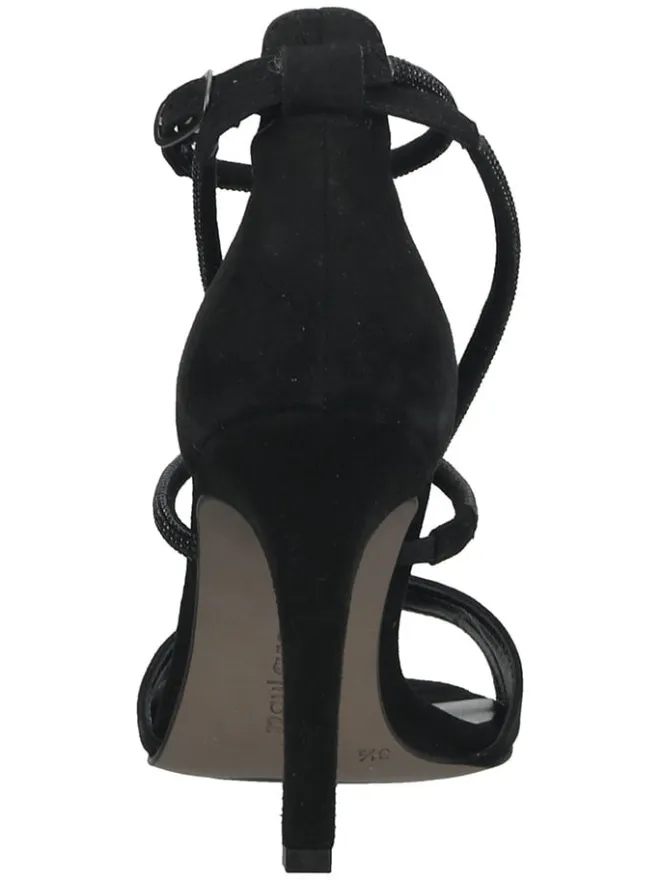 Leder-Sandaletten in Schwarz>Paul Green Outlet