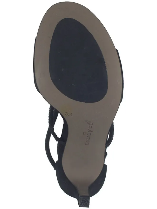 Leder-Sandaletten in Schwarz>Paul Green Outlet