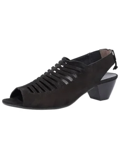 Paul Green Sandalen^Leder-Sandaletten in Schwarz