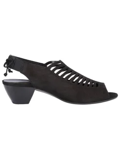 Paul Green Sandalen^Leder-Sandaletten in Schwarz