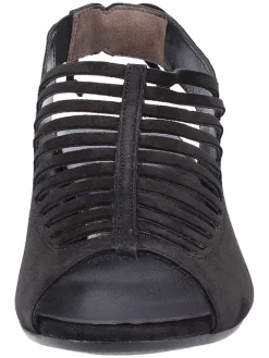 Paul Green Sandalen^Leder-Sandaletten in Schwarz
