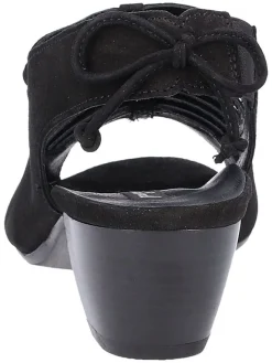 Paul Green Sandalen^Leder-Sandaletten in Schwarz