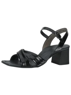 Paul Green Sandalen^Leder-Sandaletten in Schwarz