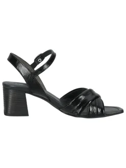 Paul Green Sandalen^Leder-Sandaletten in Schwarz