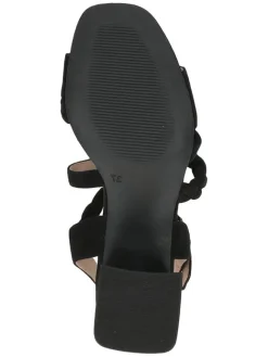 Leder-Sandaletten in Schwarz><noscript><img width=